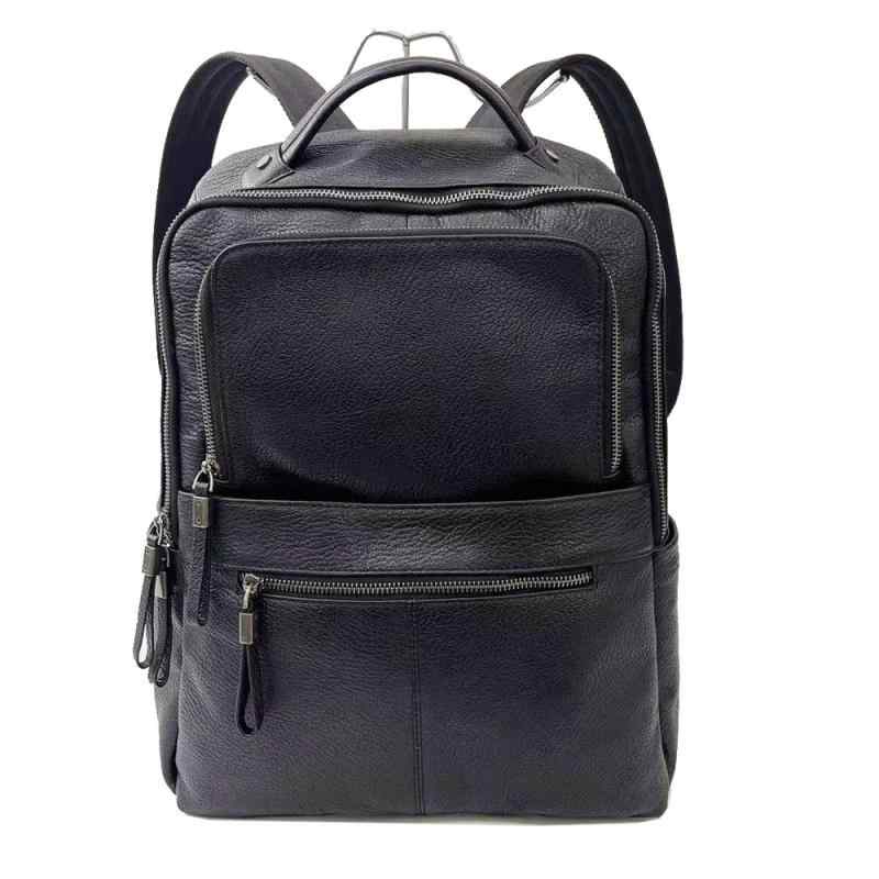 ・カラー: ブラック・性別: ユニセックス・用途: ビジネス、通勤・素材: 本革・スタイル: ビジネス、通勤・革の種類: 牛革・容量: 20L以下・機能: 収納可能・対応PCサイズ: 35.56cm・柄: 無地・裏地素材: ポリエステル、綿・デザインポイント: 切り替え・ショルダーストラップ: クッション入り