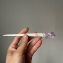 かんざし レディース オーロラカラー 星モチーフ 牛骨製 現代風 高級感 個性的デザイン お団子ヘア まとめ髪 多用途 漢服 チャイナドレス 和装 浴衣 ヘアア...