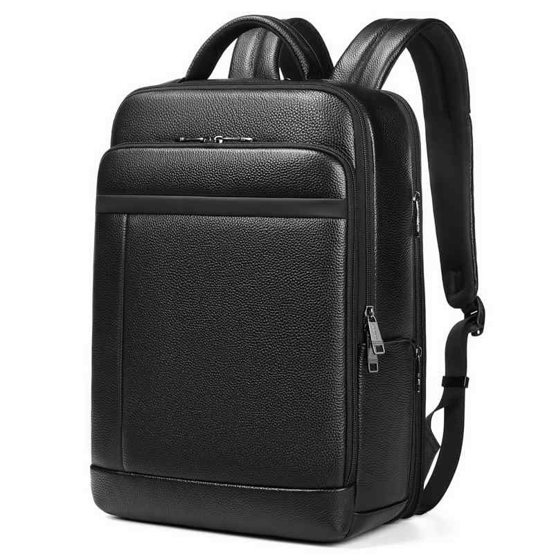 リュック メンズ 本革 牛革 多機能 16インチPC収納 A4対応 ビジネス 通勤 通学 出張 カジュアル おしゃれ 通気性 バックパック ブラック