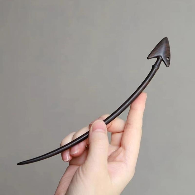 簪 レディース 黒檀 木製 天然木 新中華風 レトロ アンティーク調 まとめ髪 お団子ヘア 浴衣 着物 和装 ヘアアレンジ ヘアアクセサリー 日常使い 女性用 ...