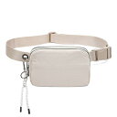 ウエストポーチ メンズ レディース ユニセックス 防水 超軽量 耐摩耗 ナイロン ダブルジッパー スポーツ ランニング ジム アウトドア カジュアル ボディバッ...