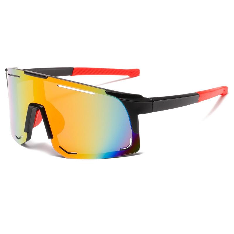 サングラス 男女兼用 メンズ レディース スポーツ サイクリング 防風 ビッグフレーム UVカット 軽量 ア..