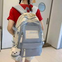 リュック ガールズ 中学生 高校生 大容量 防水 超軽量 通気性 負担軽減 森ガール風 A4対応 通学 スクールバッグ バックパック かわいい おしゃれ 高見え 高級感 ナイロン