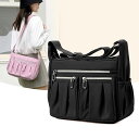 バッグ レディース ショルダーバッグ 斜め掛け オックスフォード ポリエステル裏地 ファスナー付き 内ポケット 型崩れしにくい カジュアル 日常使い 通勤 お出...