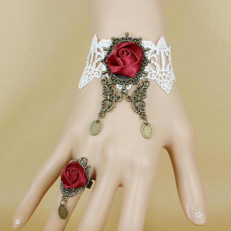 ・素材: レース・対象: レディース・柄: 薔薇・スタイル: 文芸レトロ・カテゴリ: アクセサリー