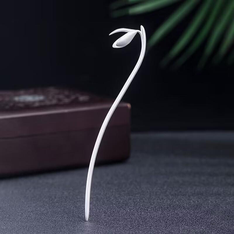 髪飾り レディース オリジナルデザイン 玉蘭花 マグノリア レトロ 古風 揺れるかんざし つぼみ 漢服 チ..