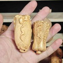 木彫り置物 崖柏木製 白菜モチーフ 開運招福 縁起物 掌玩物 実木彫刻 アジアンテイスト 和風インテリア 飾り物