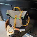 ショルダーバッグ レディース デニム 配色切り替え 大容量 A4対応 マグネット開閉 ロック金具 通勤 通学 エレガント 上品 高級感 おしゃれ スタイリッシュ カジュアル トートバッグ 斜め掛けバッグ ハンドバッグ|詳細画像