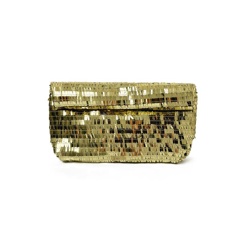 バッグ レディース キラキラ スパンコール マグネット開閉 スマホポケット付き フレンチスタイル クラッチバッグ 日常使い パーティー 結婚式 二次会 ゴールド シルバー ブラック