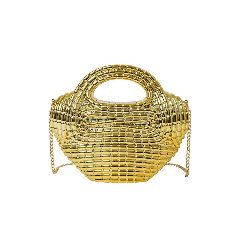 バッグ レディース アクリル製 ボックス型 マグネット開閉 チェーンストラップ ハードタイプ ハンドバッグ パーティーバッグ イブニングバッグ 普段使い フォーマル 結婚式 ゴールド シルバー