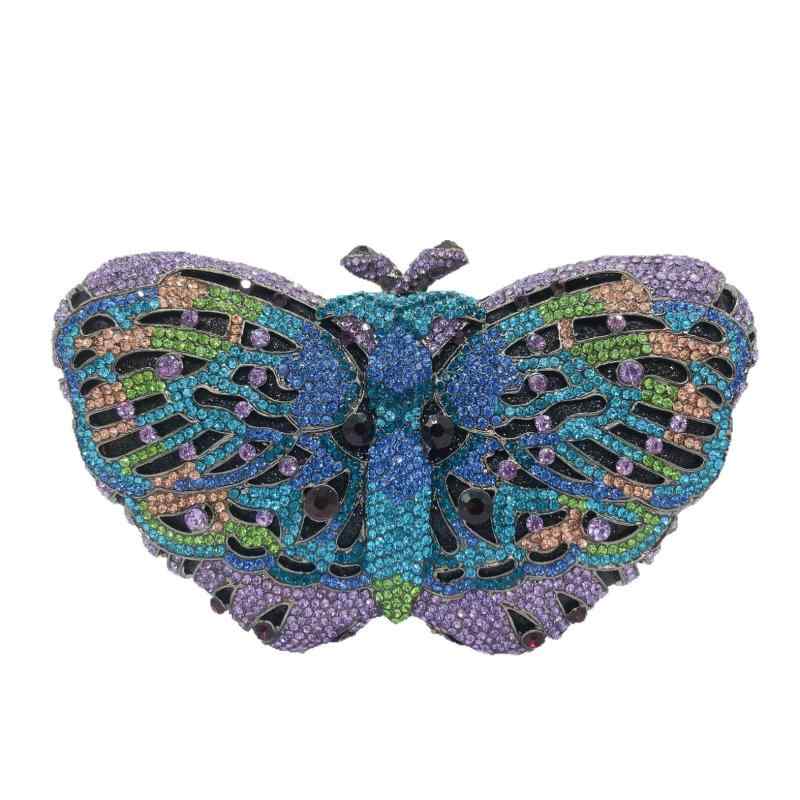 パーティー用 レディース 女性用 バタフライ 蝶々 ラインストーン キラキラ 透かし彫り カットアウト マグネット開閉 合成皮革 内ポケット付き 硬め 結婚式 披露宴 二次会 フォーマル お呼ばれ ドレスアップ クラッチ ミニポーチ