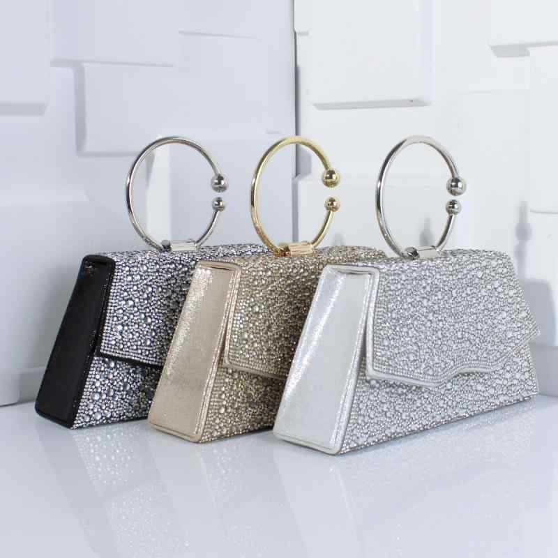 バッグ レディース キラキラ ジルコニア チェーンショルダー 斜めがけ 手提げ パーティ フォーマル 結婚式 二次会 お呼ばれ ドレス 華やか エレガント 上品 おしゃれ