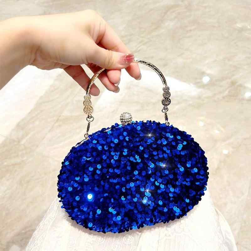 ミニバッグ レディース スパンコール グリッター 高級感 レトロ クラシカル 上品 エレガント ハンドバッグ 斜め掛け ショルダーバッグ パーティー 結婚式 二次会 フォーマル ドレス イベント用