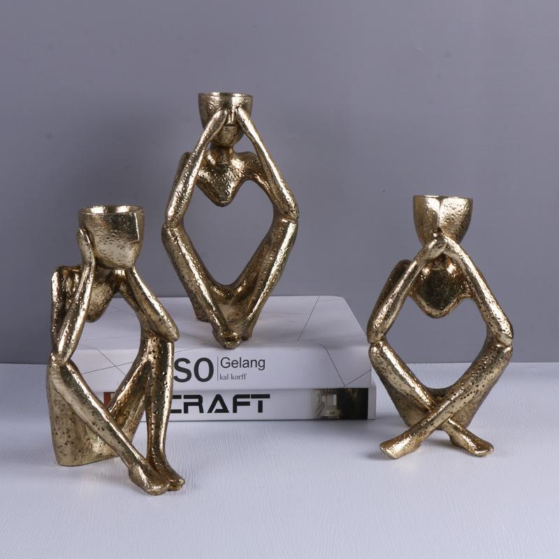 置物 三猿 見ざる 言わざる 聞かざる 樹脂製 オブジェ 多肉植物 植木鉢 プランター 花瓶 フラワーベース おしゃれ モダン インテリア雑貨 ゴールド シルバー ブラック ギフト プレゼント 卓上 飾り(x2)