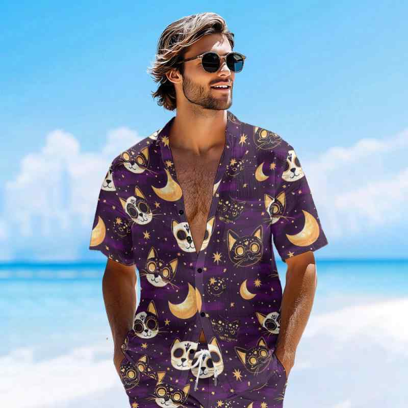 シャツ メンズ ユニセックス 薄手 軽量 通気性 速乾 夏 アロハシャツ ハワイアン カジュアル リゾート ビーチ アウトドア ストリート ゆったり ビッグシルエット リラックス感 着回し 個性的デザイン 配色切り替え 洗濯機OK