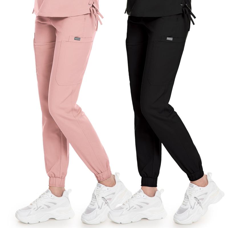 パンツ レディース 接触冷感 吸湿速乾 薄手 通気性 ウエストゴム ポリエステル ストレッチ 医療用 看護..