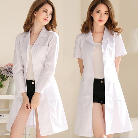 白衣 医療用 レディース メンズ 静電気防止 半袖 長袖 ポロ襟 スリム ウエストシェイプ 看護師 医師 歯科医 エステティシャン 美容師 サロン ワークウェア 制服 ユニフォーム ポリエステル 通年