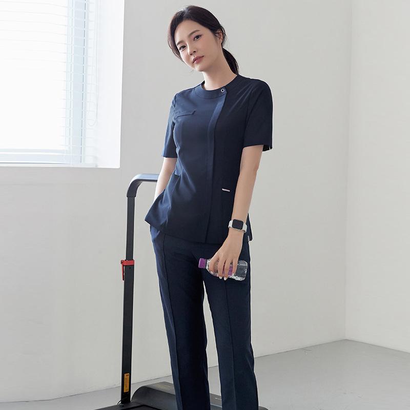 ユニフォーム レディース 吸湿速乾 韓国風 整形外科 看護師 ナース服 美容院 エステサロン クリニック ..