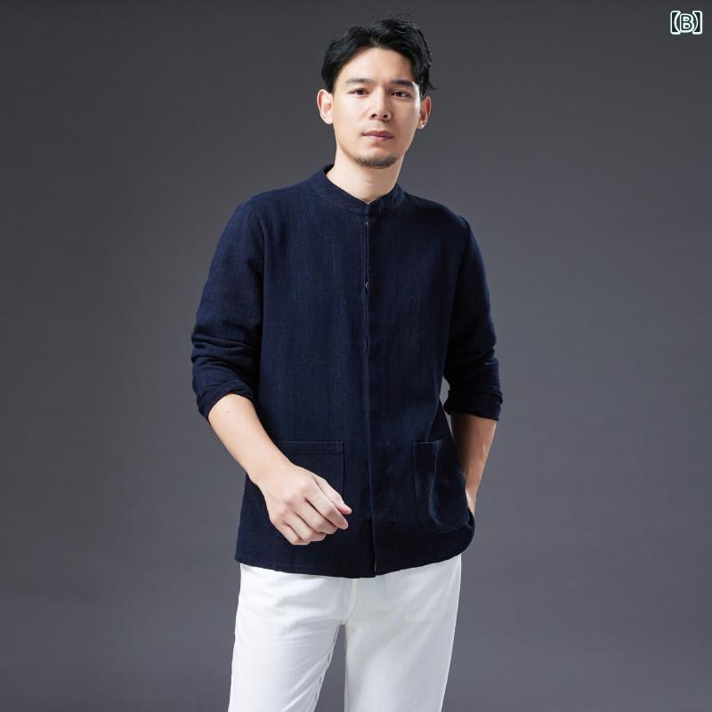 ジョガーパンツ メンズ 接触冷感 薄手 軽量 9分丈 ストレッチ 裾絞り スポーツ 普段使い カジュアル 竹繊維素材 新中華風 刺繡 ブラック ダーク系 春夏