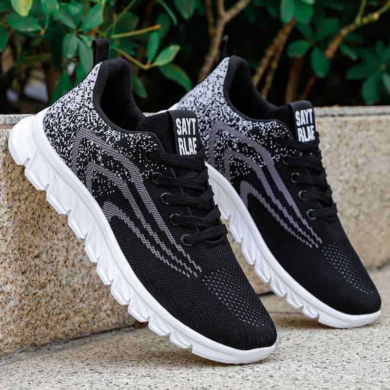 スニーカー メンズ 大きいサイズ 通気性 軽量 ソフトソール メッシュ素材 ブレードデザイン カジュアル スポーツ ウォーキング 普段使い