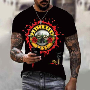 Tシャツ メンズ ラウンドネック 半袖 プルオーバー 3Dデジタルプリント バトルロイヤルゲームデザイン 速乾 軽量 ゆったりシルエット ヒップホップ ストリート 春夏 ビーチ リゾート カジュアル