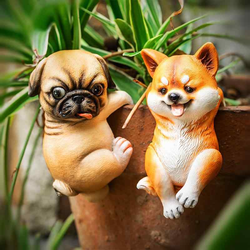 ・デザイン展開: 趴姿八哥犬, 挂姿柴犬, 小橘猫趴姿-挂款, 灰猫挂姿, 奎罗猫趴姿-挂款, 看書柴犬, 玩手机八哥・主な素材: 樹脂・スタイル: カジュアル