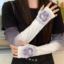 アームカバー レディース 接触冷感 UVカット 紫外線対策 日焼け防止 通気性 速乾 清涼感 快適 グラデーションカラー 個性的なリボン フェミニン 韓国風 運...