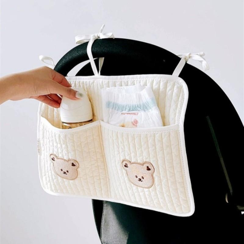 ベビーカー ベビー 多機能 大容量 収納バッグ ベビーカー用 ベッドサイド 吊り下げ おむつ入れ 小物整..