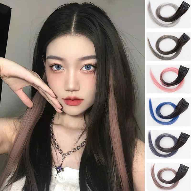 ヘアピース レディース 耳かけ ハイライト グラデーション エクステ ワンタッチ クリップ式 シームレス..