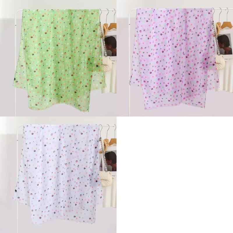 スカーフ レディース 日焼け防止 UVカット 防塵 薄手 韓国風 小花柄 ヘビロテ 春夏 アウトドア レジャー 大判ショール ポリエステル素材 フェミニン カジュアル おしゃれ