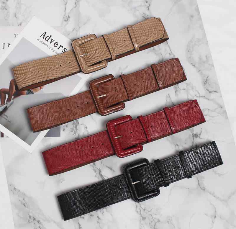 ベルト レディース シンプル ワイド フェイクレザー カジュアル ウエストマーク 韓国ファッション おしゃれ コート アウター スカート ワンピース 用 着回し 万能 ブラック レッド カーキ キャメル