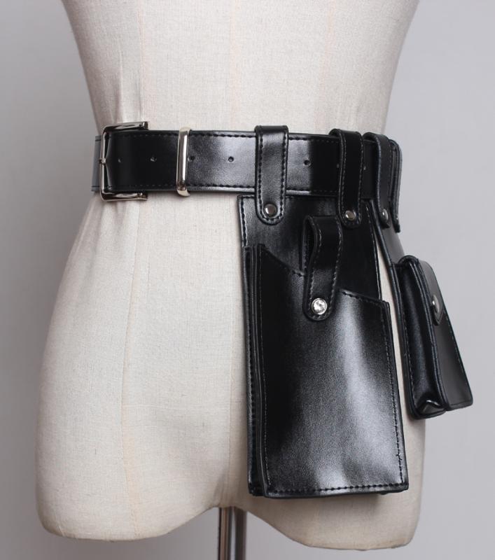 ウエストバッグ レディース 多機能 おしゃれ ストリート系 ファッション クール モード スマホ収納 小..