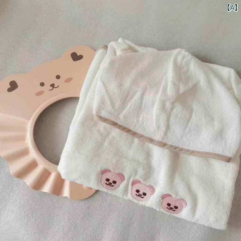 バスローブ キッズ ベビー 男の子 女の子 吸水速乾 コットン100% フード付き ポン...