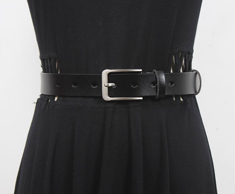 ベルト メンズ 本革 牛革 細身 スリム シンプル カジュアル デニム ジーンズ パンツ用 おしゃれ ファッション 針バックル 通勤 通学 韓国風