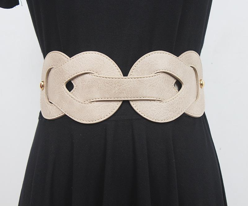 ウエストマークベルト レディース 編み込み 幅広 ゴム 伸縮性 スタイリッシュ エレガント 着回し抜群 おしゃれ 高見え 細見え ワンピース スカート ドレス コーデ ブラック キャメル ベージュ