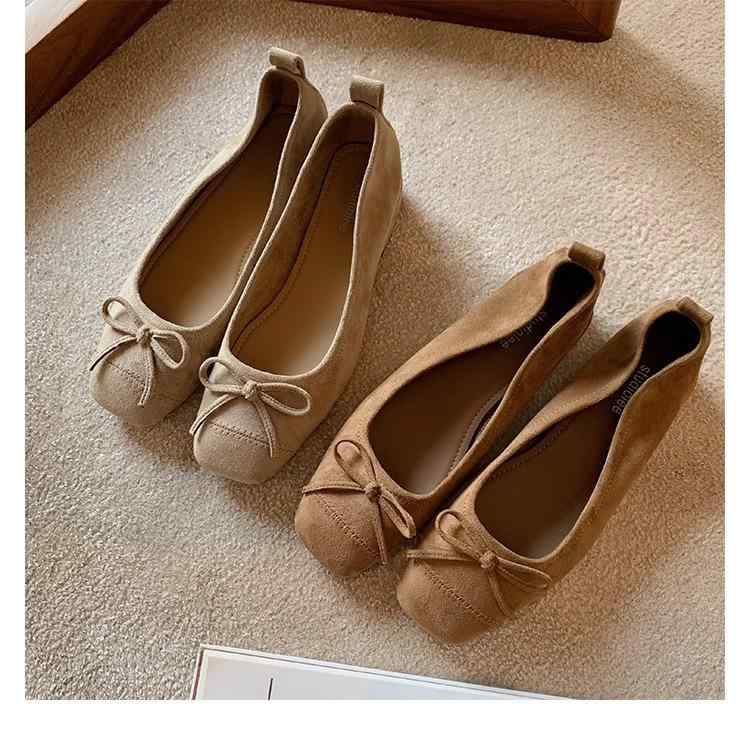 靴 パンプス レディース 上品 エレガント スクエアトゥ 浅履き リボン ローヒール チャンキーヒール 万能 ヒョウ柄 ソフトな履き心地 スエード調 豚革インソール ゴム底 デイリーユース 通勤 オフィス オールシーズン