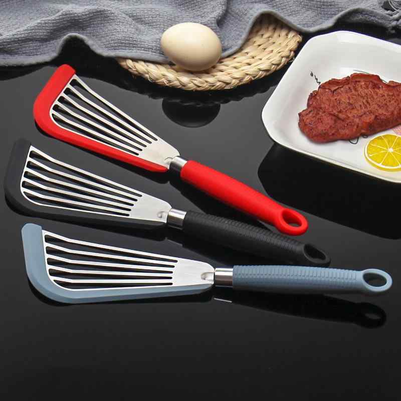 楽天モズラボシリコンターナー セット ノンスティック対応 耐熱 柔軟 オーク材 木製ハンドル 魚 卵 ステーキ フライ返し 調理ヘラ キッチン用品 調理器具