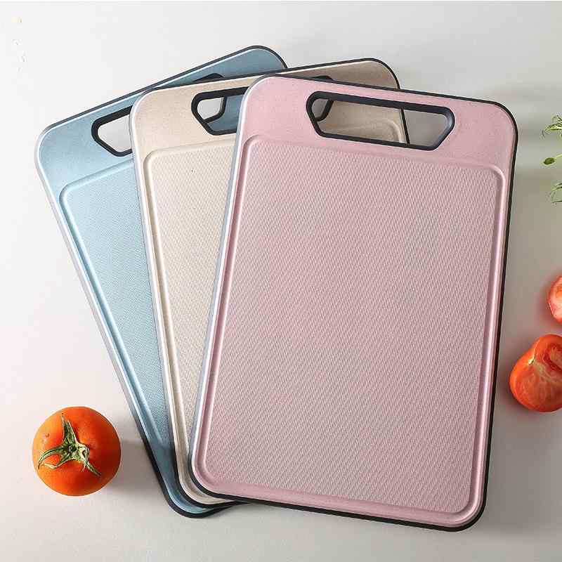 まな板 滑り止め 小麦わらPPプラスチック製 肉 野菜 果物用 カッティングボード 家庭用 キッチン用品 おしゃれ モダン シンプル ブルー ピンク ベージュ