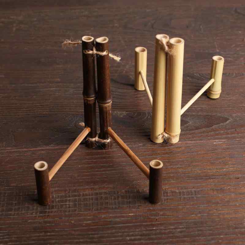 ラック スタンド 多機能 ディスプレイ 収納 普洱茶 茶餅 茶葉 携帯 スマホ 皿 プレート 茶器 竹製 天然..