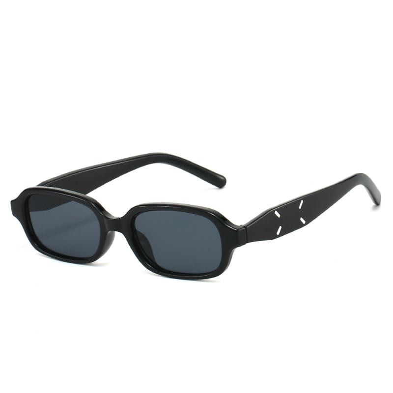 サングラス ユニセックス UVカット ドライブ レジャー 旅行 トレンド ビッグフレーム スクエア 個性的 小顔効果 欧米風 ファッション小物 おしゃれ 黒縁 PCレンズ