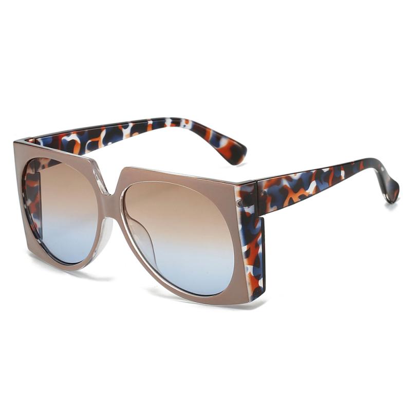 サングラス レディース UV400カット スクエア ビッグフレーム 欧米風 シンプル バイカラー おしゃれ PCレンズ 軽量 オールシーズン 運転 ドライブ 通勤 普段使い 旅行 アウトドア