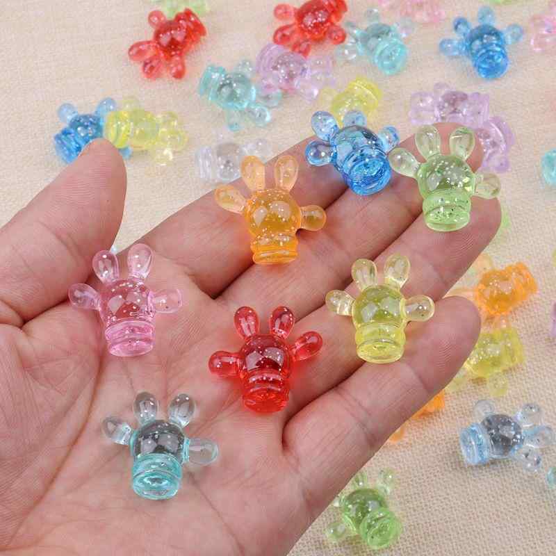 宝石 ビーズ 子供 キッズ アクリル カラフル ミックス クレーンゲーム 景品 発掘 宝探し 動物 キャラク..