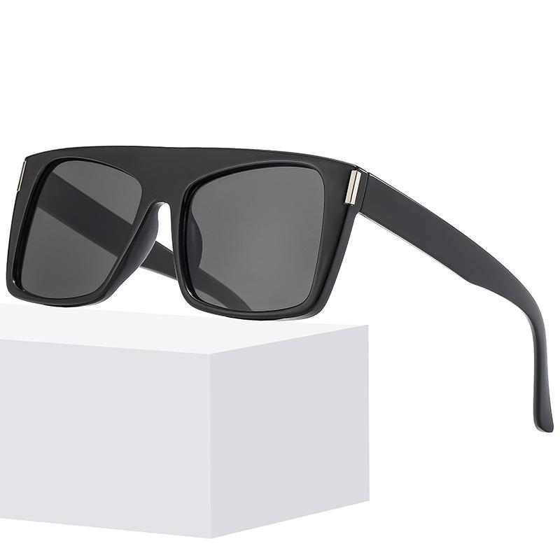 サングラス メンズ UV400カット 紫外線対策 軽量 スクエアフレーム カジュアル トレンド ストリート イ..