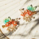 ヘアクリップ レディース 女の子 キッズ 中国風 古風 レトロ 煌めく 琉璃花 タッセル 手作り 2個セット 髪飾り ヘッドドレス 発表会 イベント 和装小物 ...