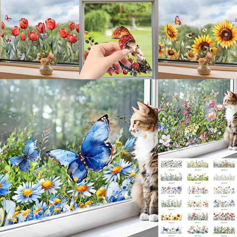 窓用フィルム静電気虹色目隠しシート...