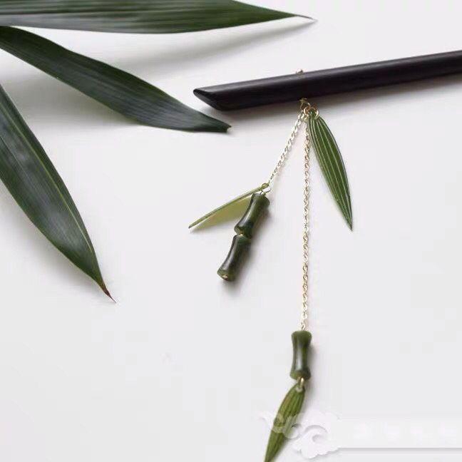 かんざし キッズ 女の子 髪飾り 竹モチーフ サンダルウッド 天然石 古風 おしゃれ ヘアアクセサリー 和装 漢服 チャイナドレス 着物 浴衣 七五三 発表会