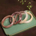 ブレスレット 男女兼用 新疆佘太翠玉 天然石 石英岩ジェード 氷種 幅広 厚手 丸型 モダン シンプル バングル 腕輪 翡翠 宝石 アクセサリー