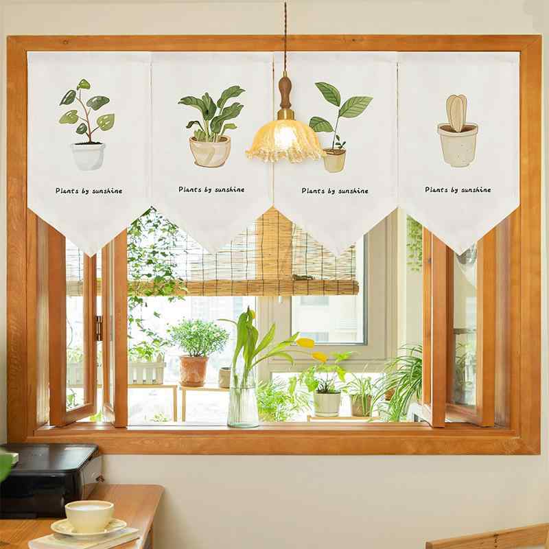 カフェカーテン のれん 間仕切り 突っ張り棒対応 穴開け不要 目隠し おしゃれ インテリア タペストリー..