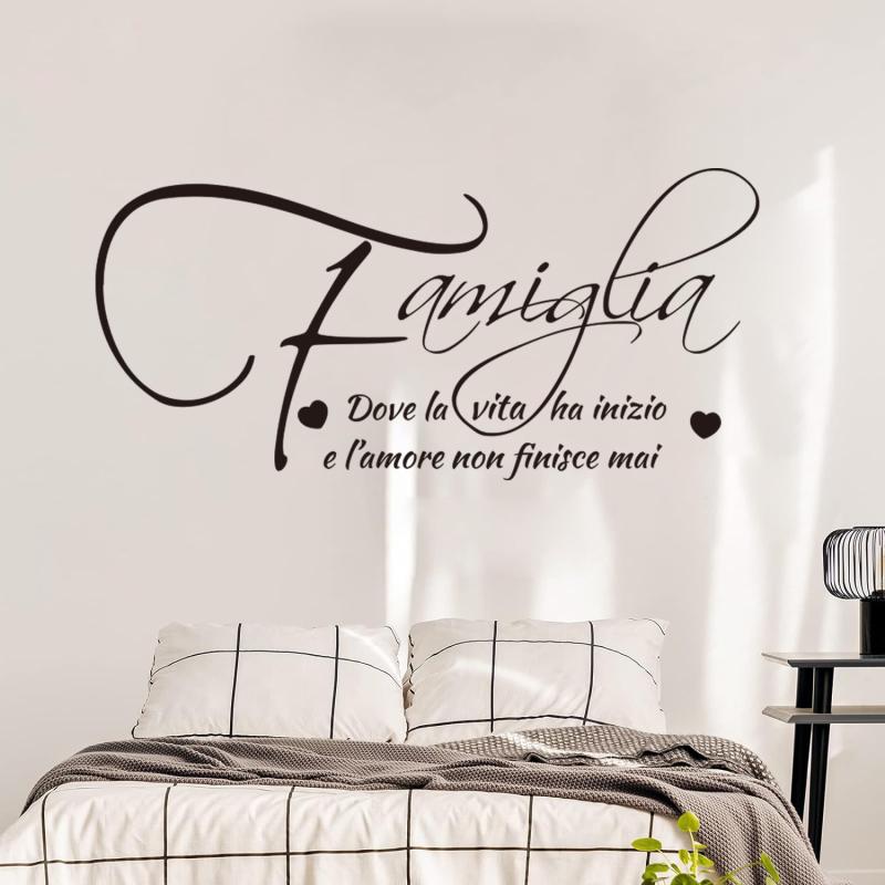 ウォールステッカー 防水 汚れ防止 モダン シンプル おしゃれ 個性的 家族のメッセージ 彫刻風 リビン..