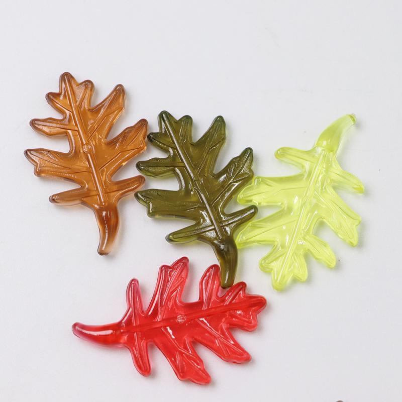 ビーズ キッズ プラスチック製 アクリル 模造クリスタル かぼちゃ 南瓜 もみじ 紅葉 ハート型 大粒 かわいい 知育玩具 おもちゃ おままごと ごっこ遊び 収穫祭 感謝祭 ハロウィン イベント 飾り付け クラフト DIY ハンドメイド 複数色展開(x2)